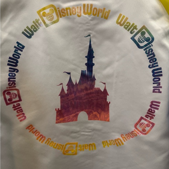 Walt Disney World White/Multi Colored Zip Up Jacket - Picture 4 of 9